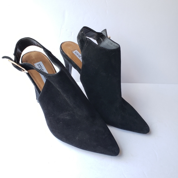 Steve Madden "Pointer" black suede heeled bootie - Picture 10 of 11
